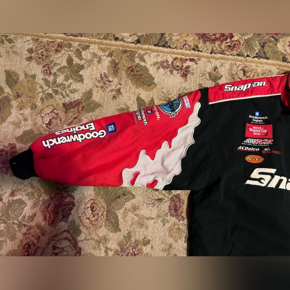 Vintage SNAP ON "KEVIN HARVICK CHASE AUTHENTIC RACING BOMBER JACKET" SIZE 2XL - Picture 6 of 7